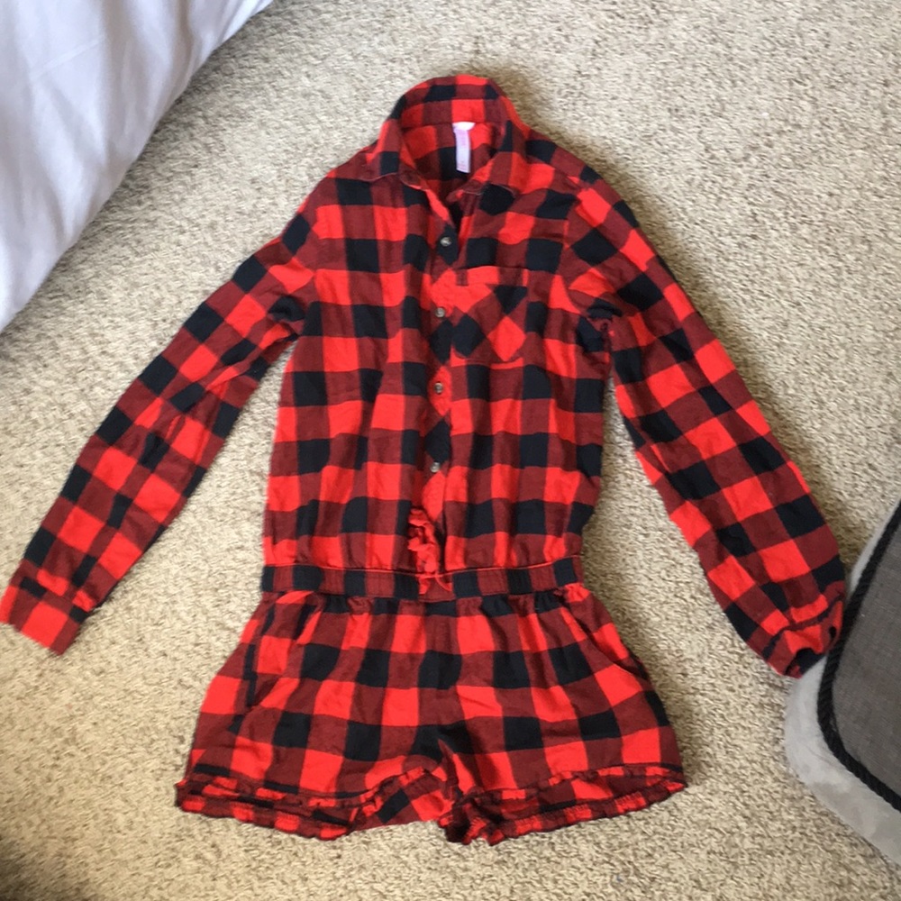 Plaid romper